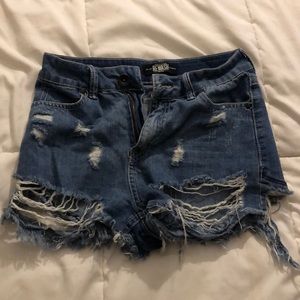 Extremely Distressed Shorts